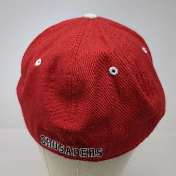 NN Crusaders Fitted Baseball Hat Red 7 1/2 Embroidered The Game Pro - Picture 6 of 10